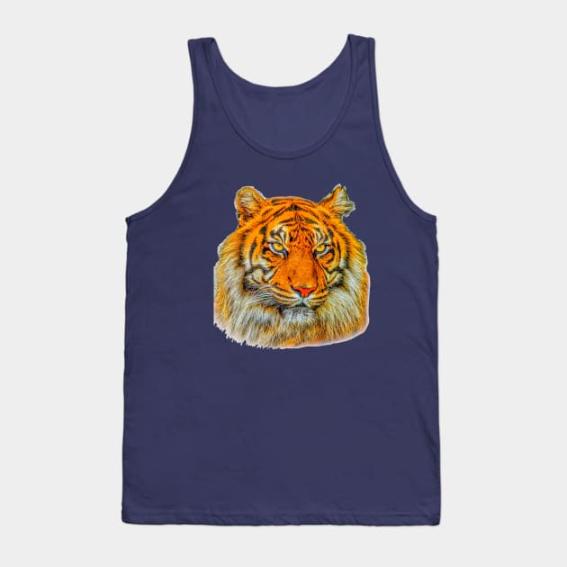 Sumatran Tigers Head Tank Top by dalyndigaital2@gmail.com